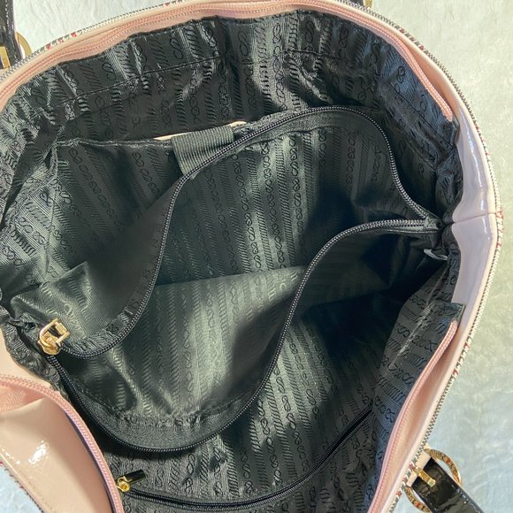 MOSISO  plaid Tote laptop bag carry all  houndstooth large Pink bow, stylish - Picture 11 of 14